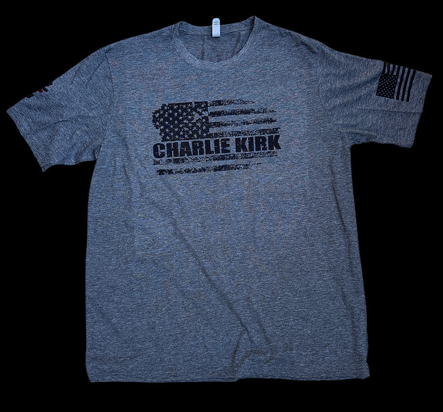 Charlie Kirk T-Shirt Gray