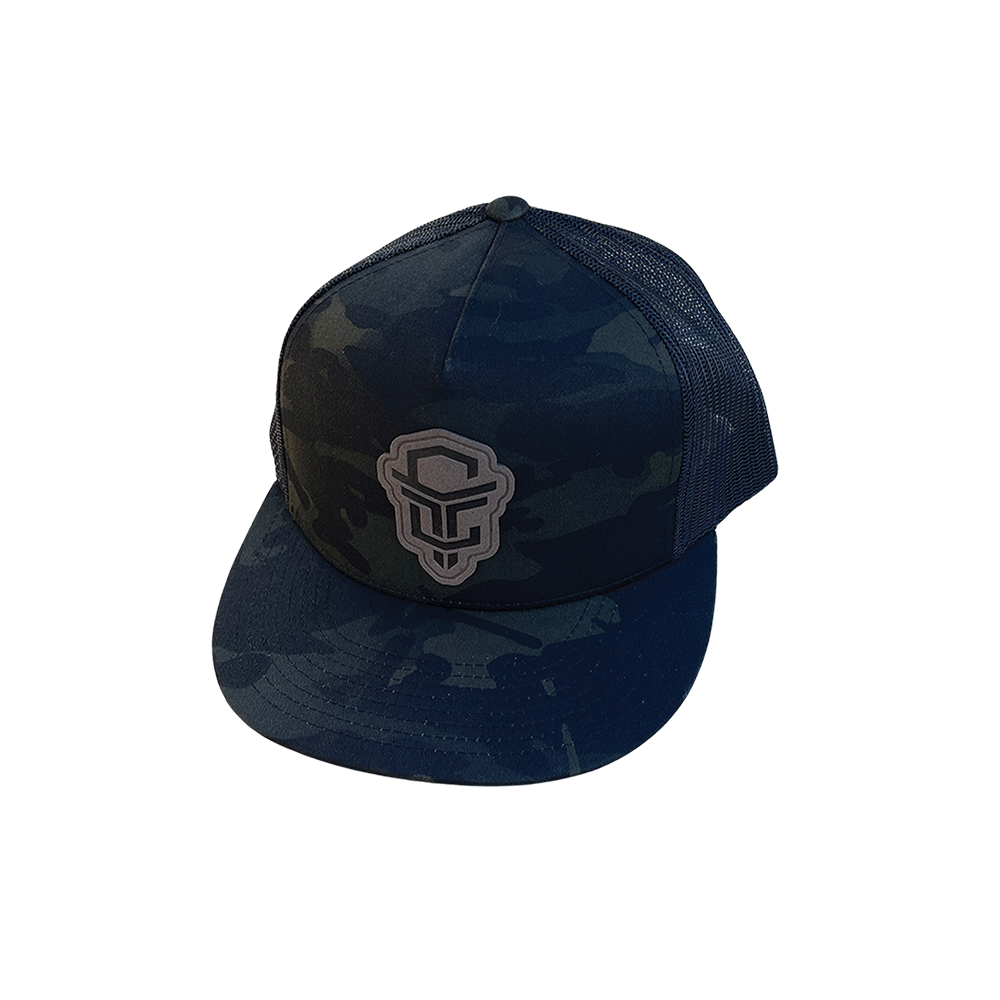 Black Multicam Flatbill Snap Back Censored Tactical Hat