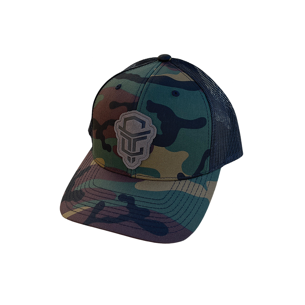 Green Camo Snap Back Censored Tactical Hat