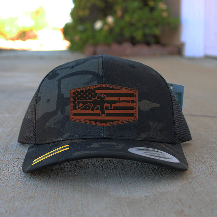 2A Rifle Flag Patch Hat