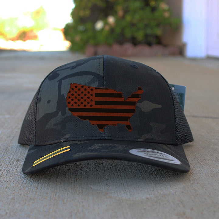 American Flag Patch Hat