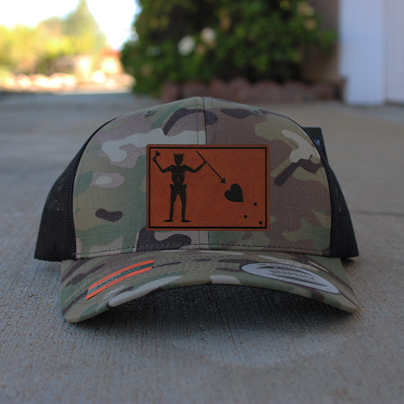 Blackbeard Flag Patch Hat